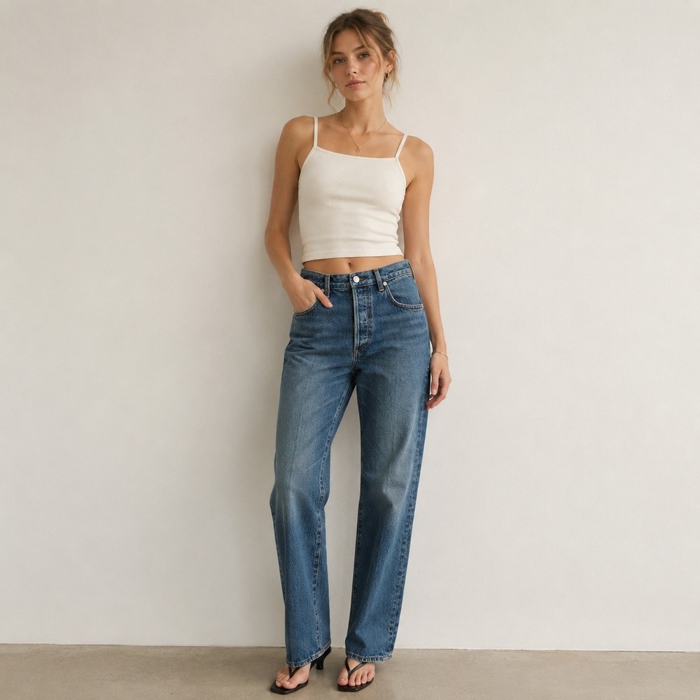 Citizens of Humanity Straight Leg Jeans‎ Womens 27 Blue Denim Premium Vintage